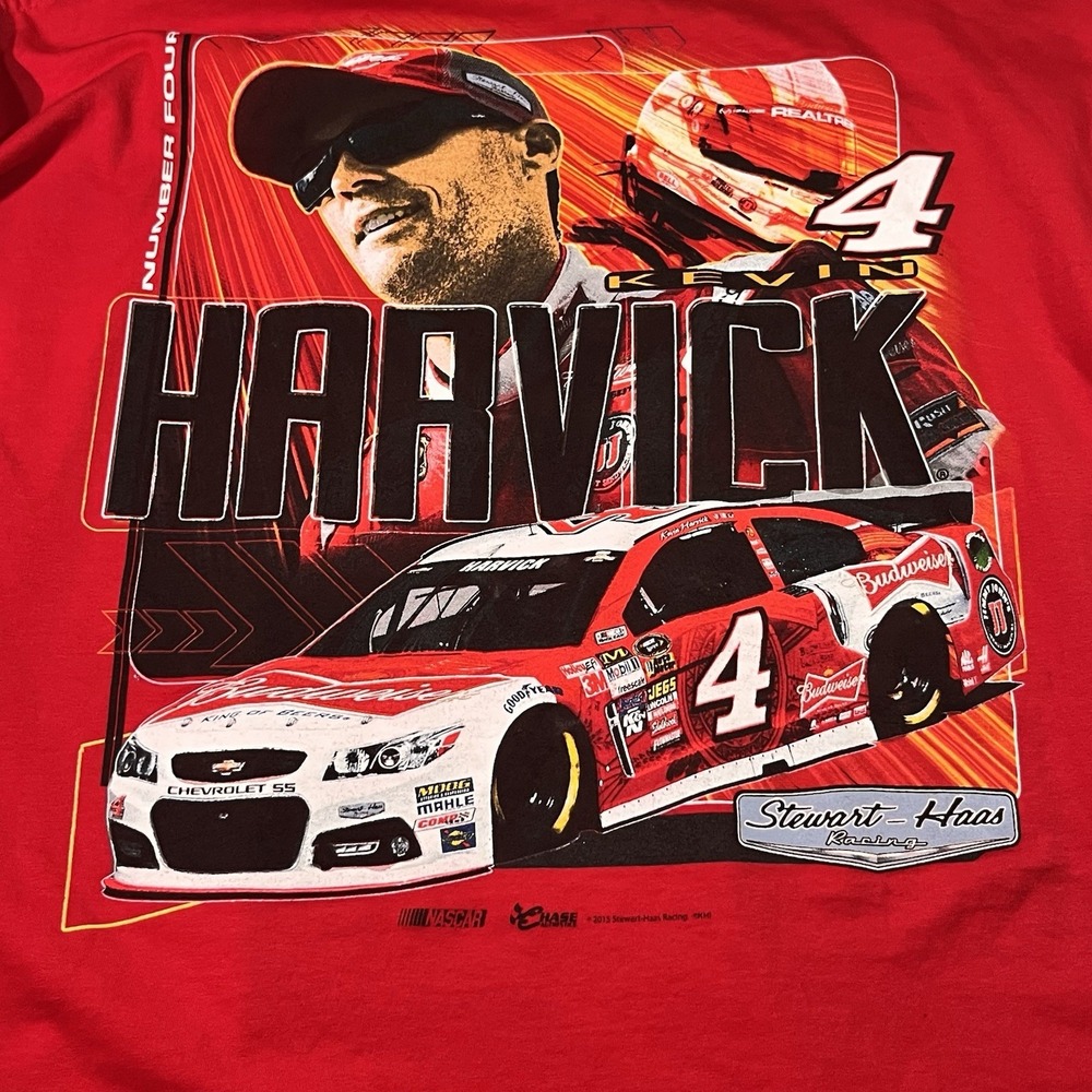 NWOT Chase Authentics Men's Kevin Harvick T Shirt Sz XL‎ Red